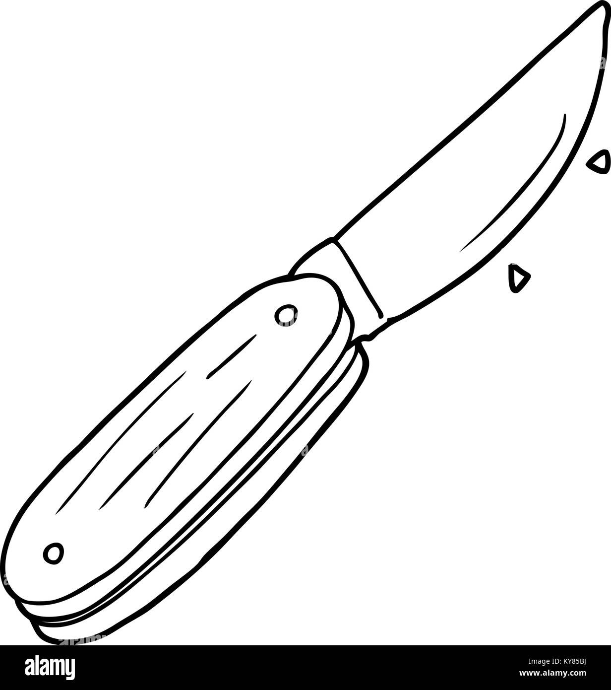 cartoon folding knife Stock Vector Image & Art Alamy