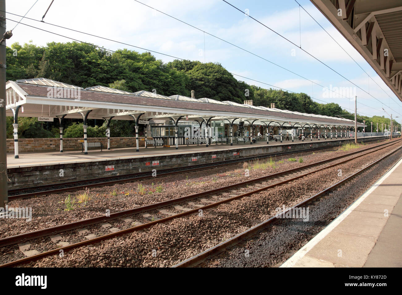 Durham railway station Stock Photo