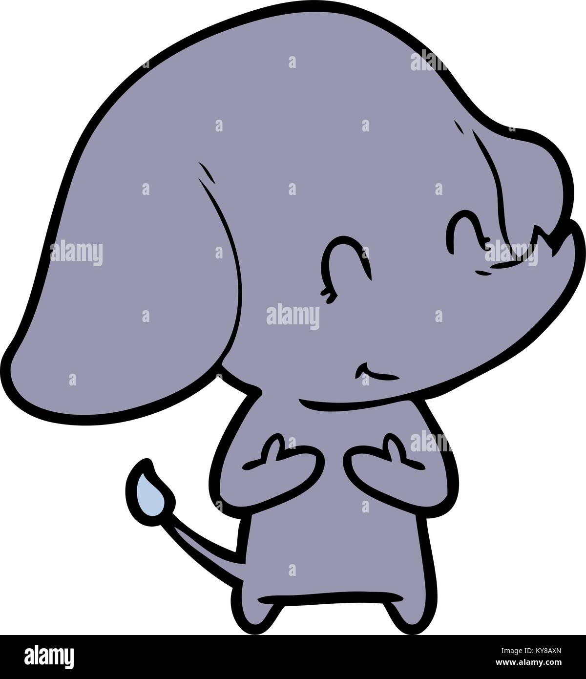 cute cartoon elephant Stock Vector Image & Art - Alamy