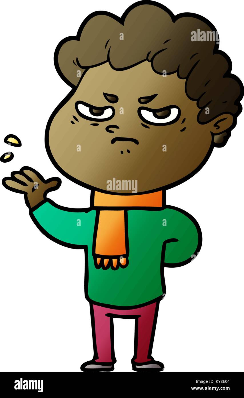 cartoon angry man Stock Vector Image & Art - Alamy