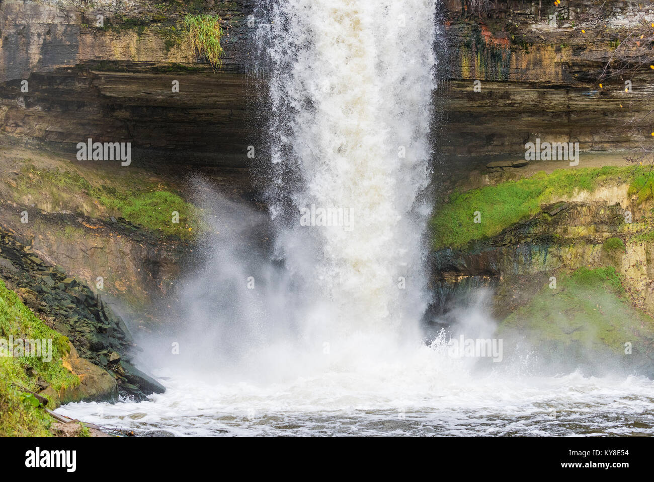 Minnehaha Creek Falls, Minneapolis, MN, USA, October, by Dominique Braud/Dembinsky Photo Assoc Stock Photo