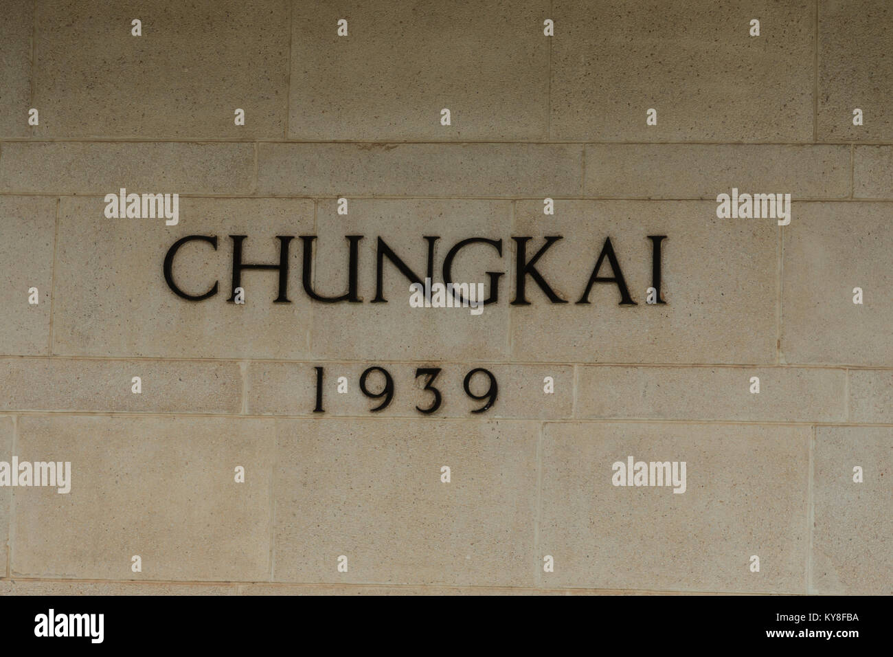 Chungkai war cemetery, where thousands of Allied POWs who died on the notorious Thailand to Burma death railway during World War 2 are buried. Stock Photo