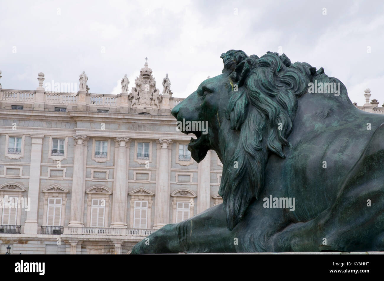 Madrid spain lion statue detail hires stock photography and images Alamy