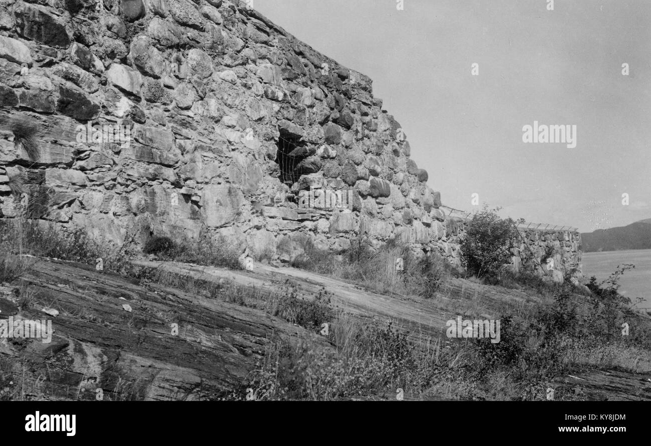 Interior medieval castle stone walls Black and White Stock Photos ...