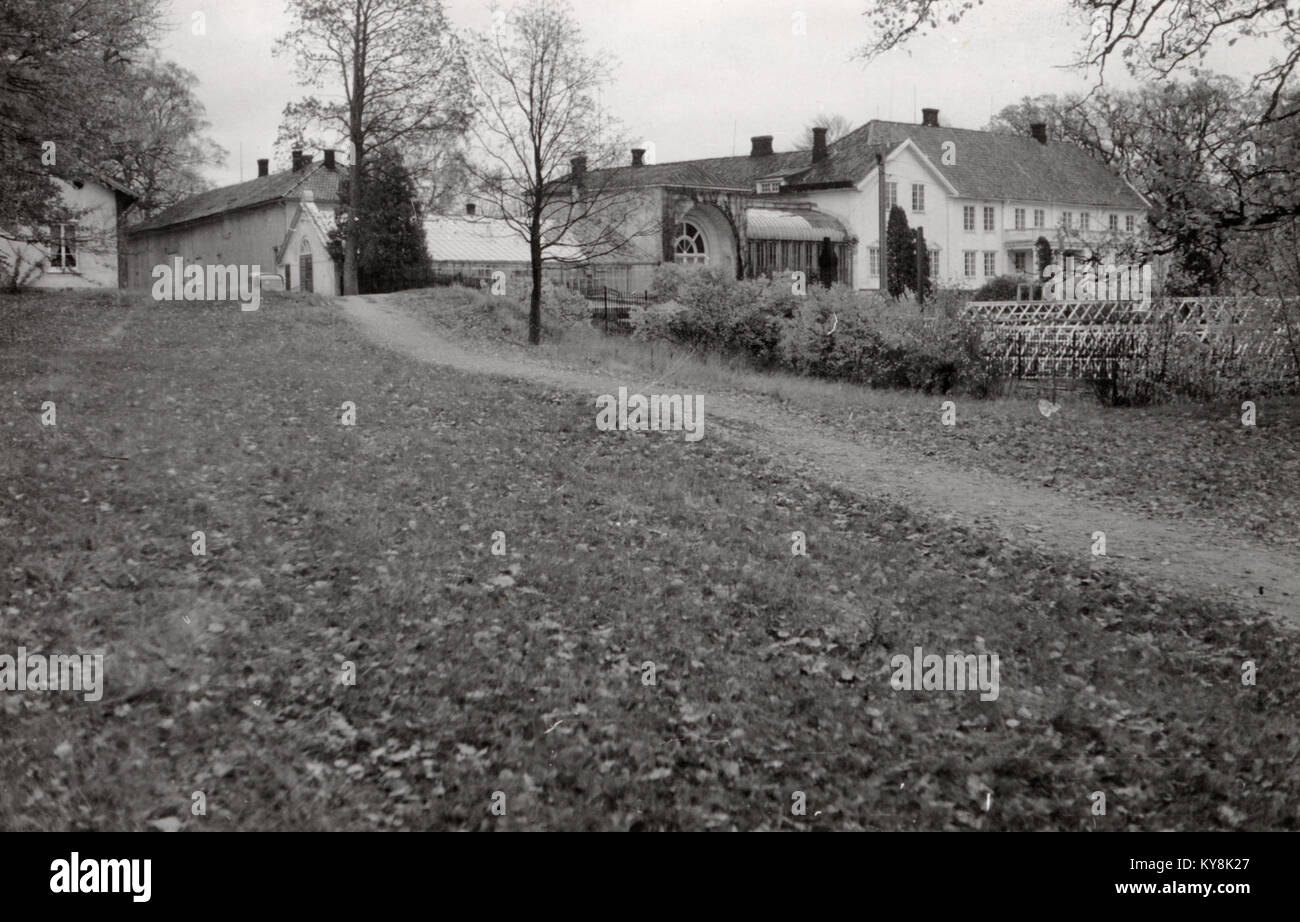 This image depicts Rød Herregård in Østfold, Norway, a historic manor ...