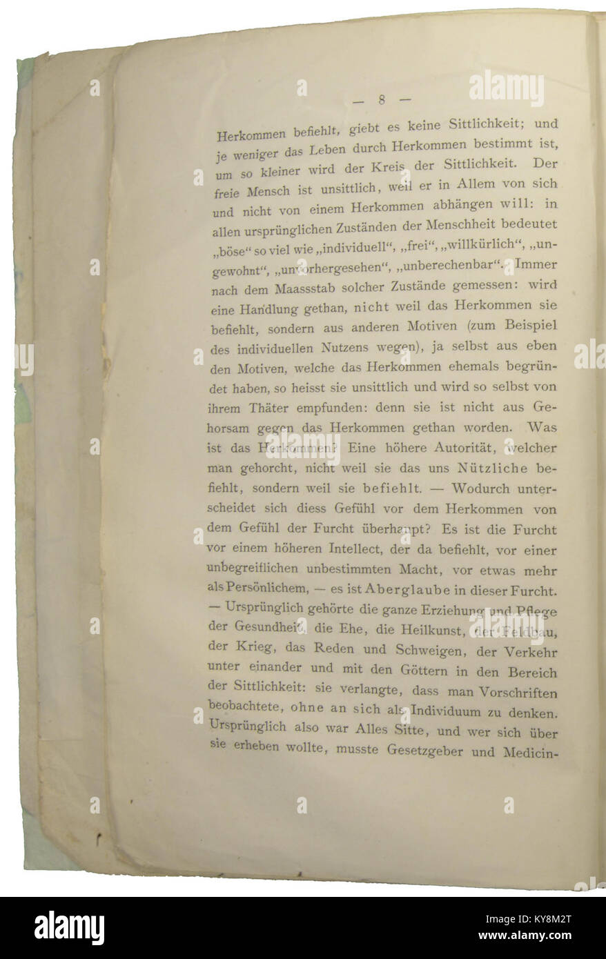 Nietzsche - Morgenröthe, 1881, p. 008 Stock Photo