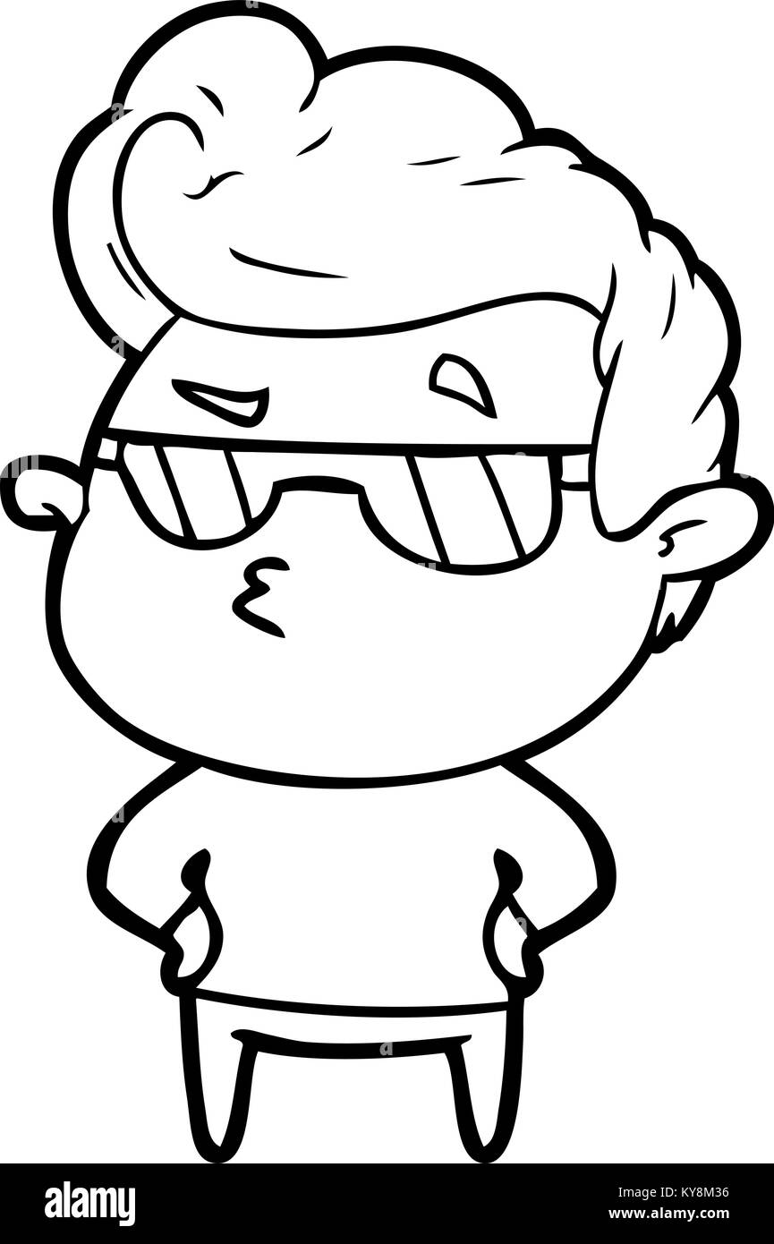 cartoon cool guy Stock Vector Image & Art Alamy