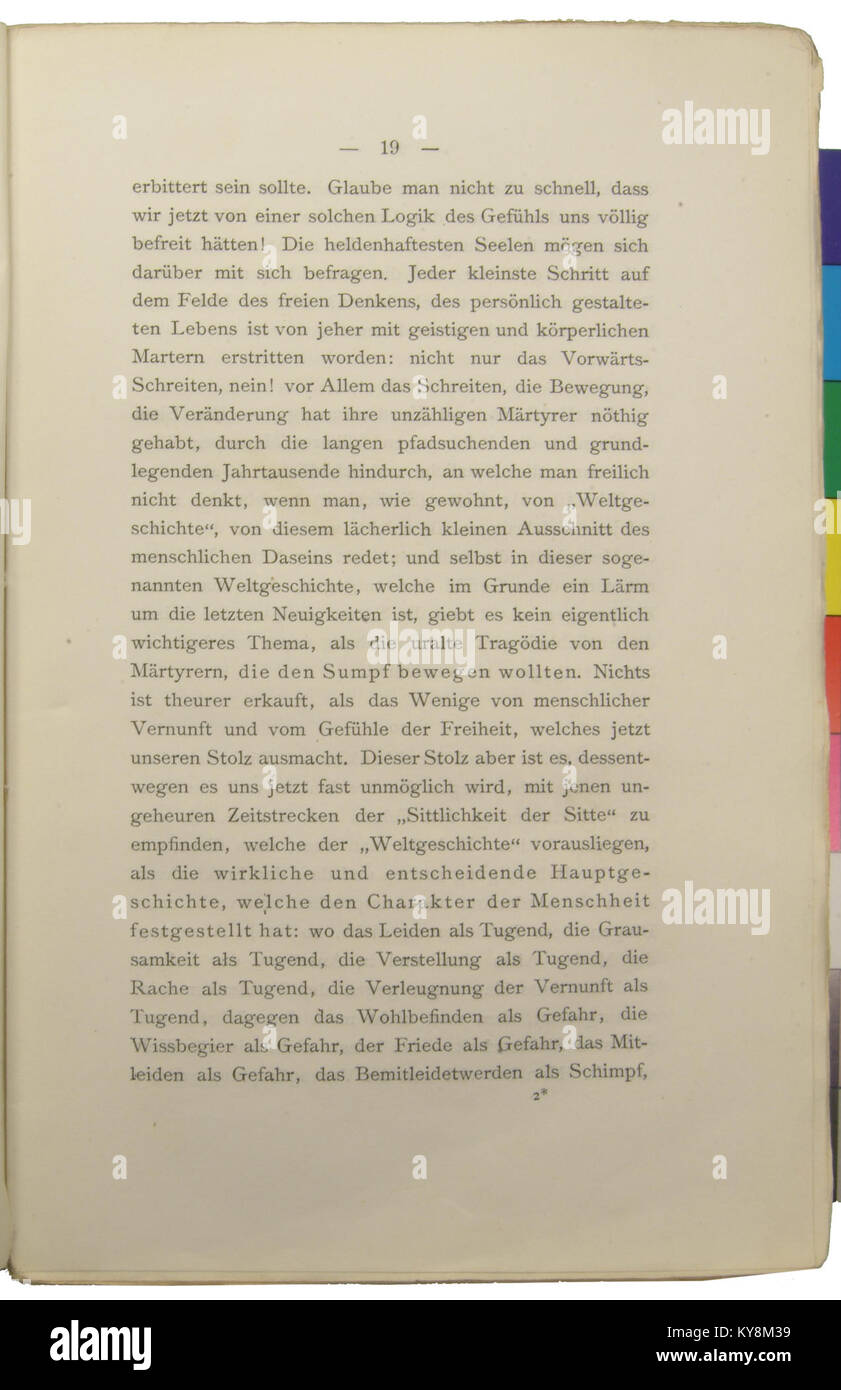 Nietzsche - Morgenröthe, 1881, p. 019 Stock Photo