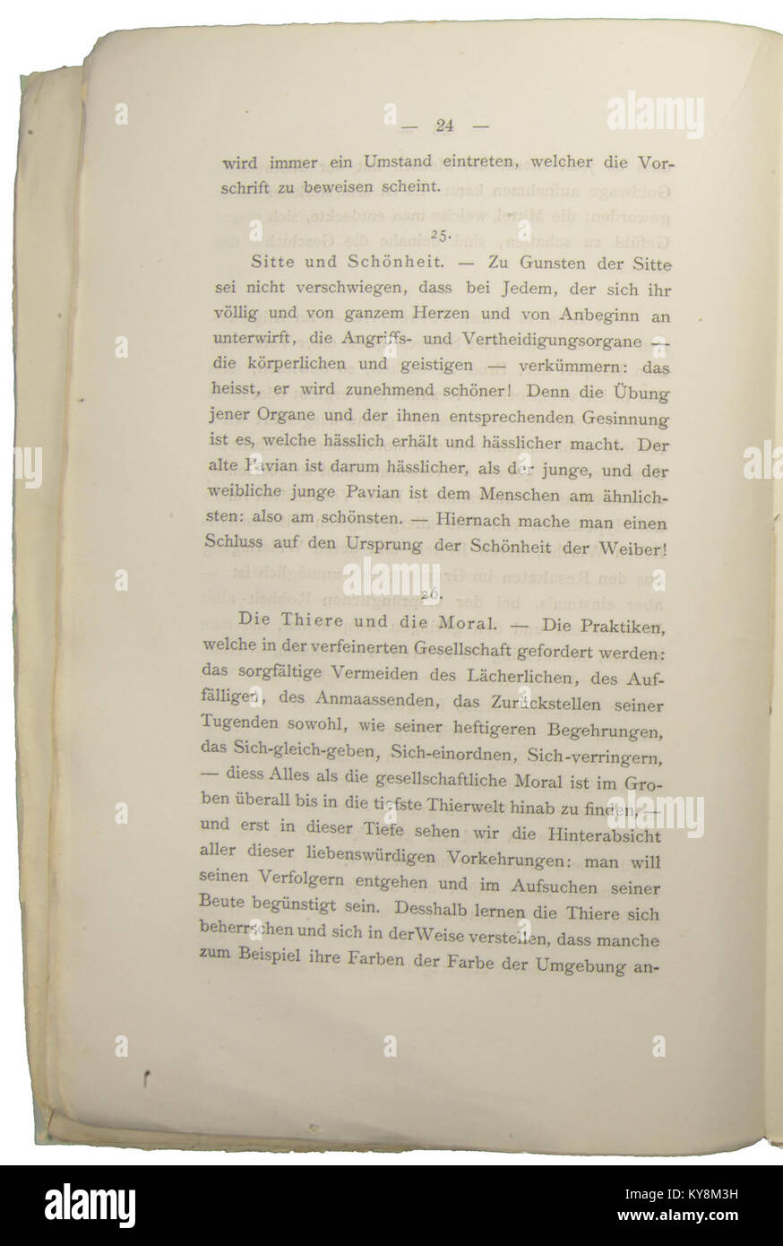 Nietzsche - Morgenröthe, 1881, p. 024 Stock Photo