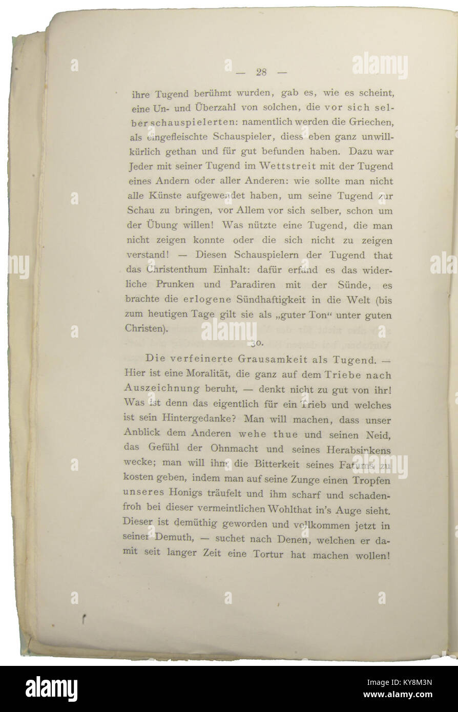 Nietzsche - Morgenröthe, 1881, p. 028 Stock Photo