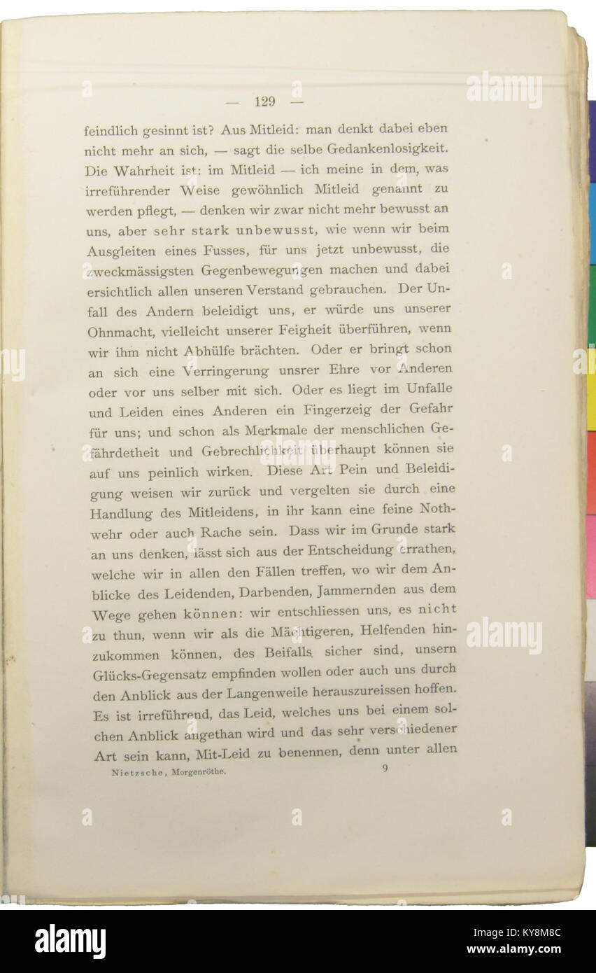 Nietzsche - Morgenröthe, 1881, p. 129 Stock Photo