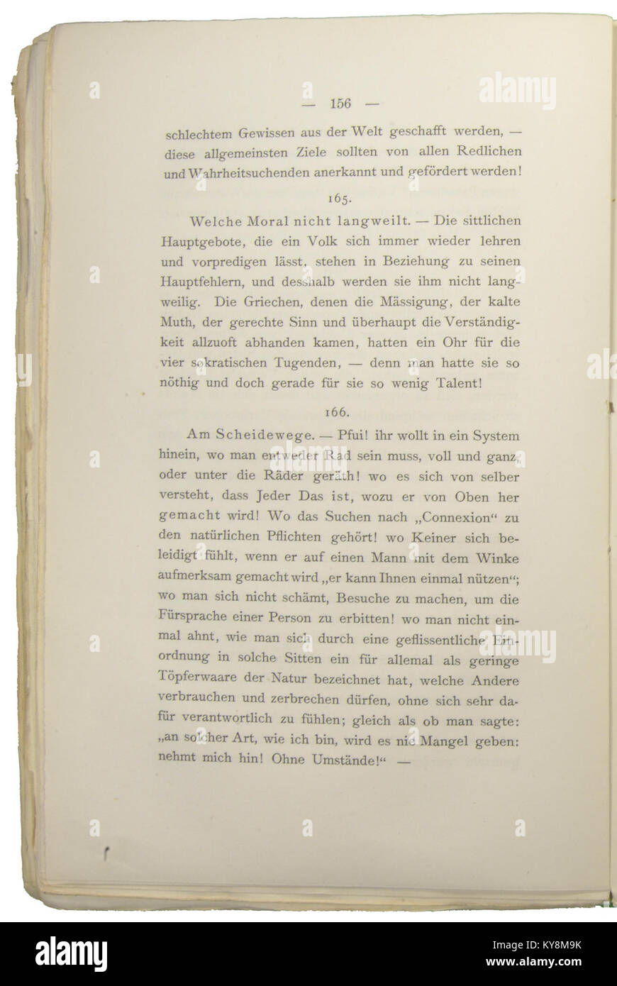 Nietzsche - Morgenröthe, 1881, p. 156 Stock Photo