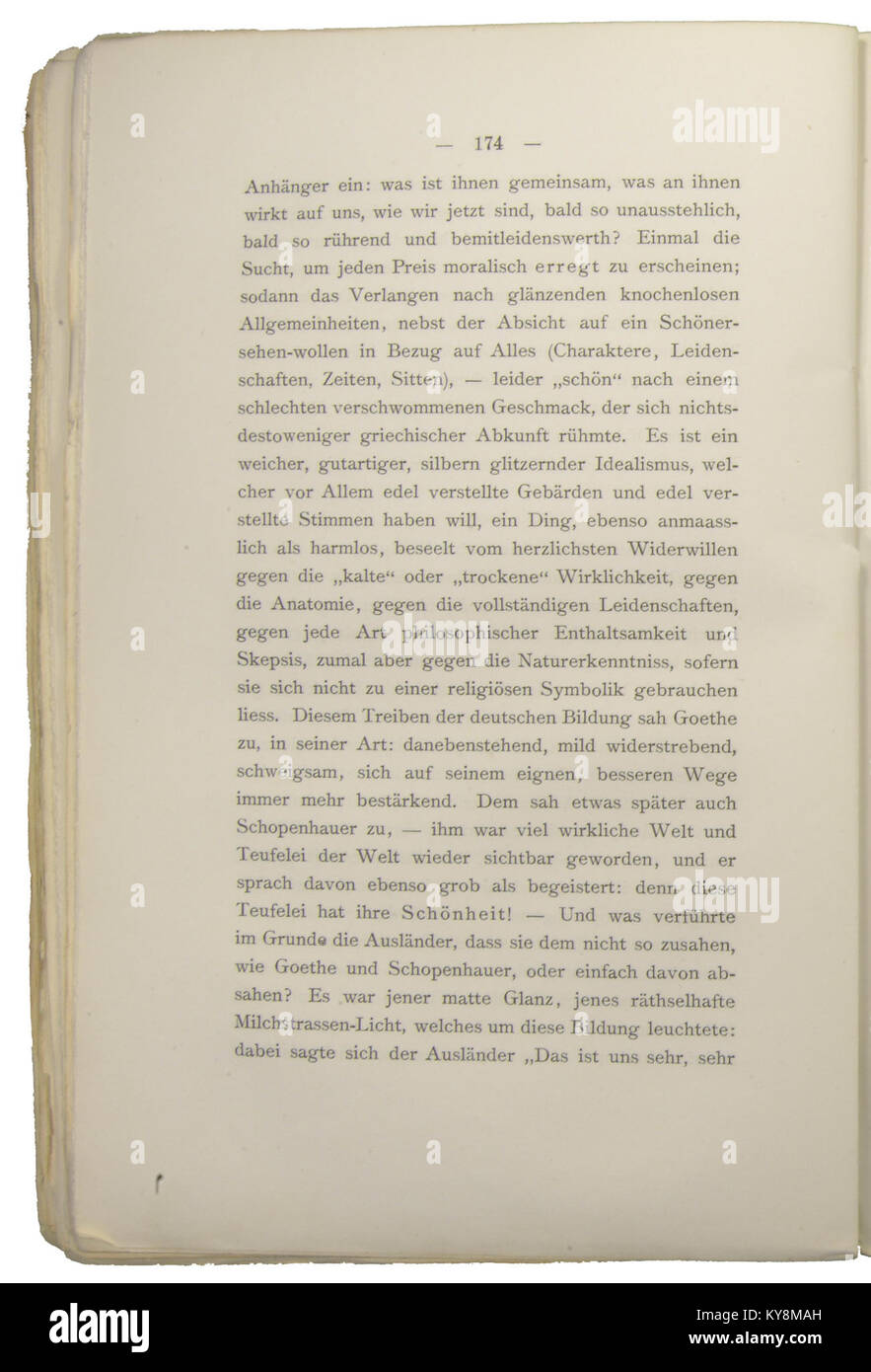 Nietzsche - Morgenröthe, 1881, p. 174 Stock Photo