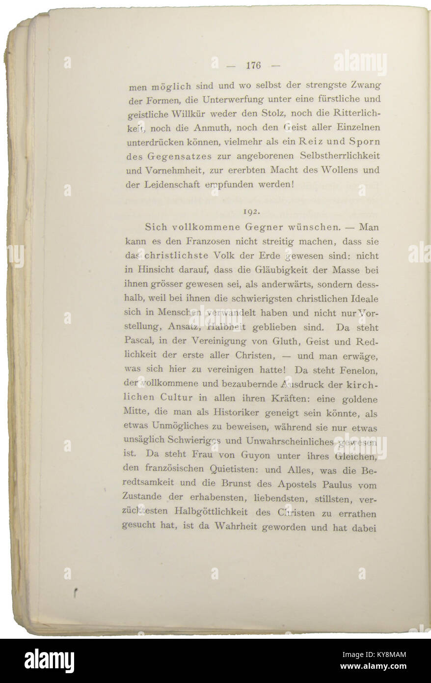 Nietzsche - Morgenröthe, 1881, p. 176 Stock Photo