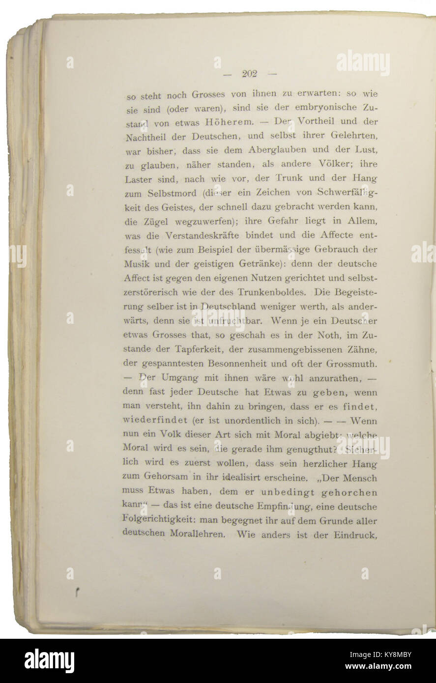 Nietzsche - Morgenröthe, 1881, p. 202 Stock Photo