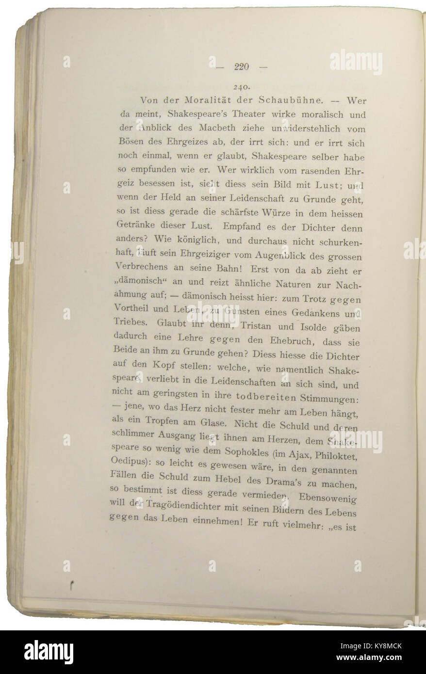 Nietzsche - Morgenröthe, 1881, p. 220 Stock Photo