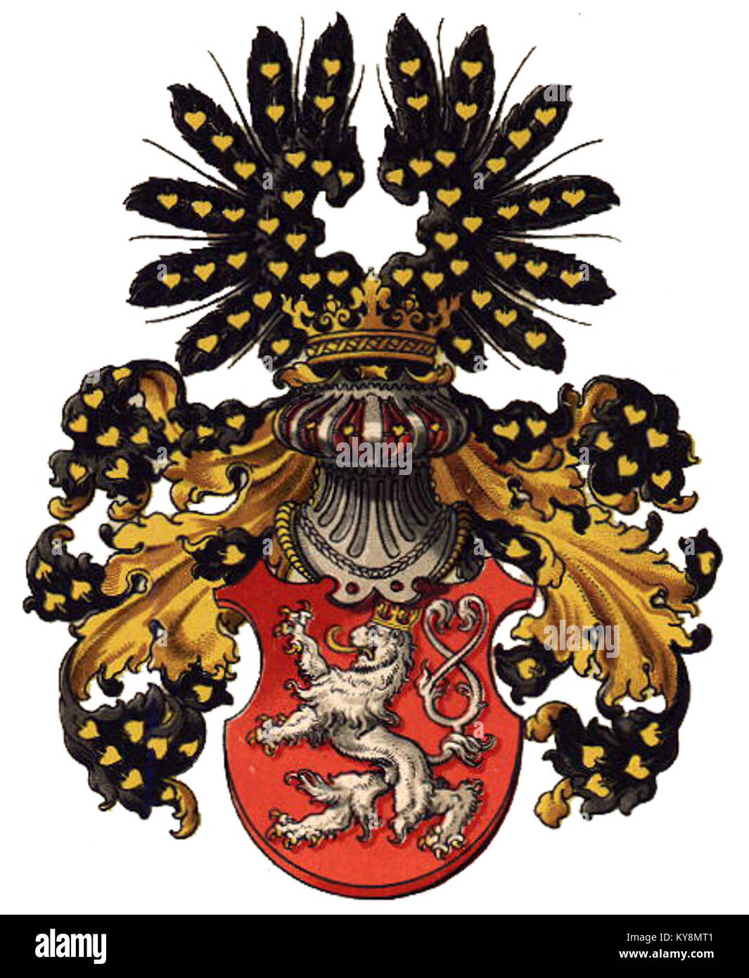 Wappen Königreich Böhmen Stock Photo
