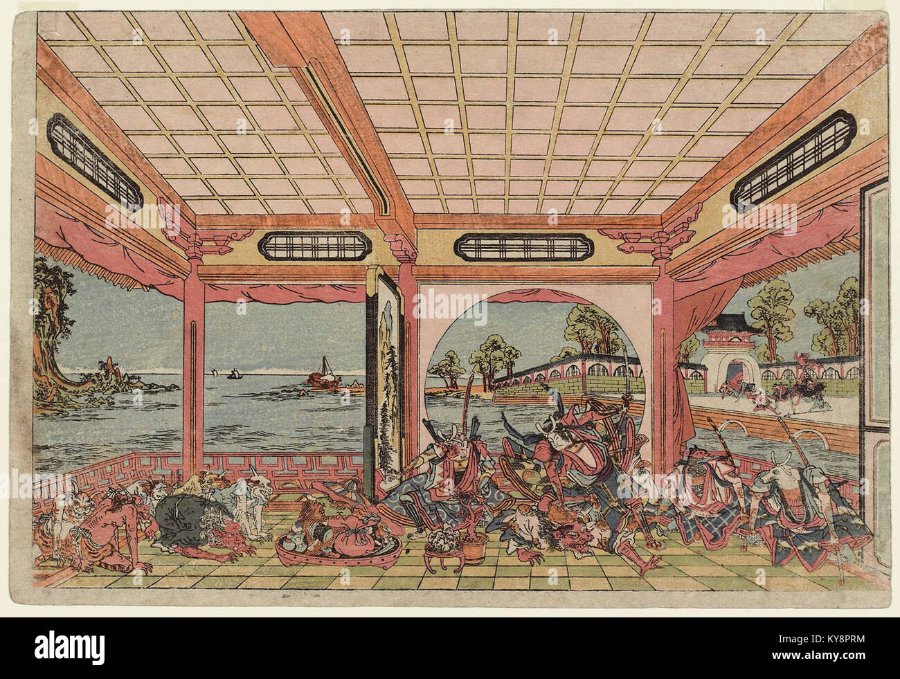 momorin絵画 Momotaro print hi-res stock photography and images - Alamy