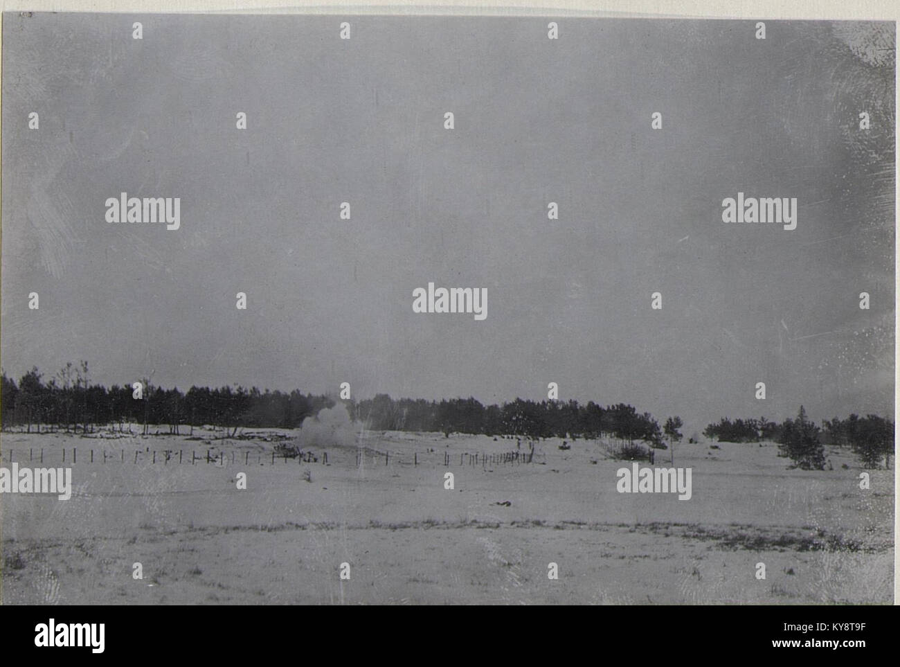 The image depicts a German military exercise showing storm course and ...