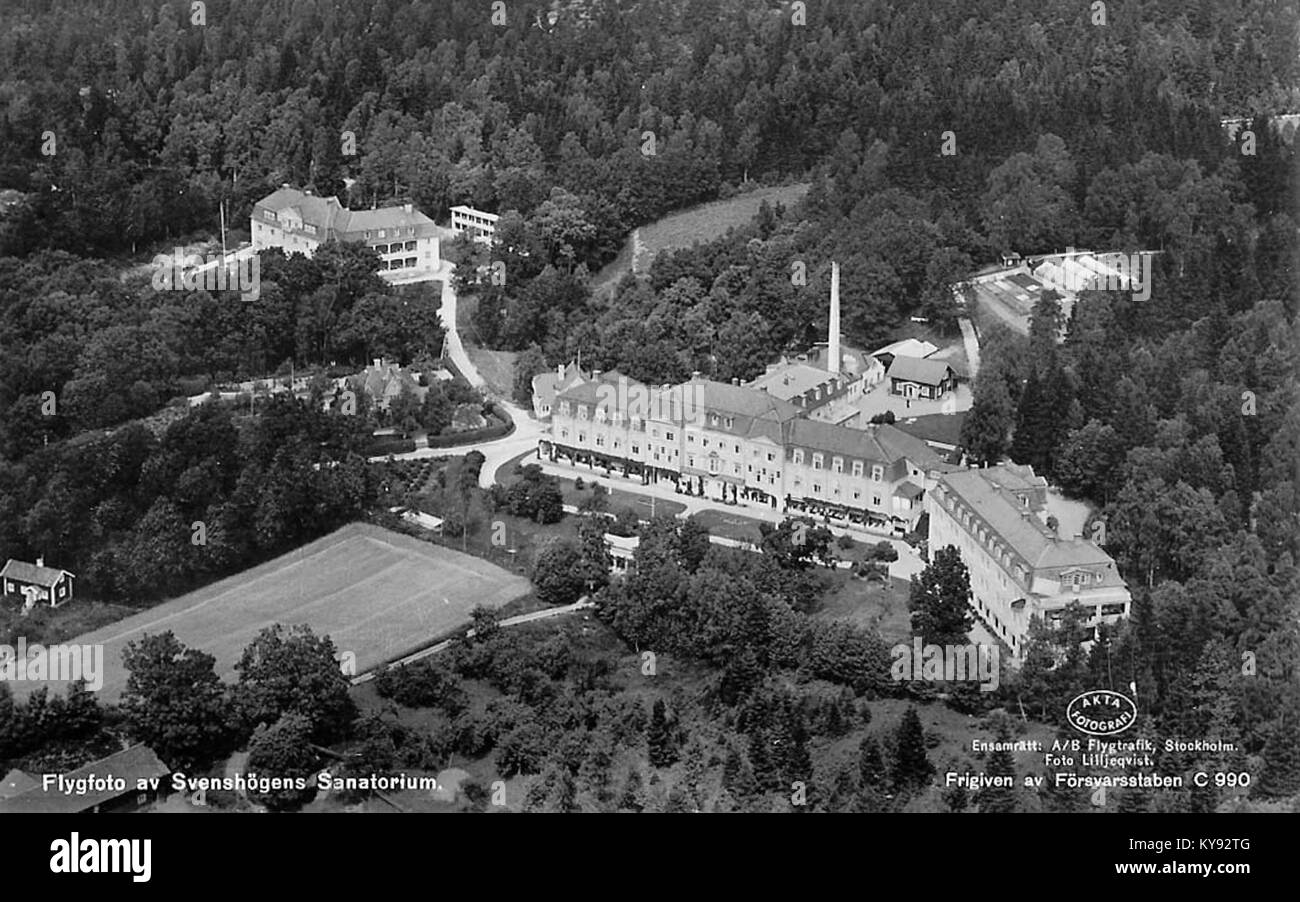 Svenshögens Sanatorium in Sweden, early 20th century, functioned as a ...