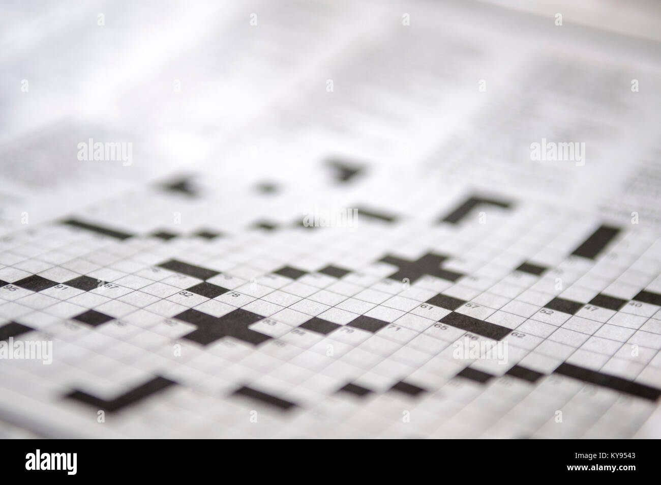 Blank crossword puzzle hires stock photography and images Alamy
