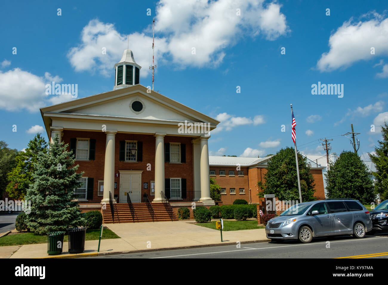 Shenandoah County Courthouse, Main Street, Woodstock, Virginia Stock