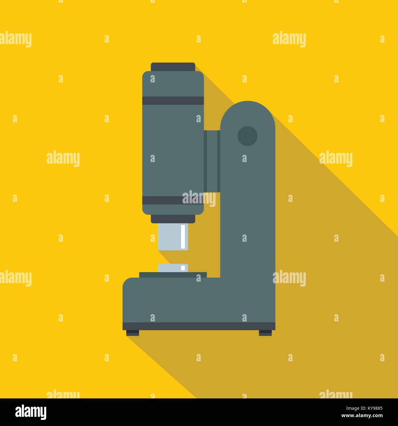 Blacksmith automatic hammer icon. Flat illustration of blacksmith