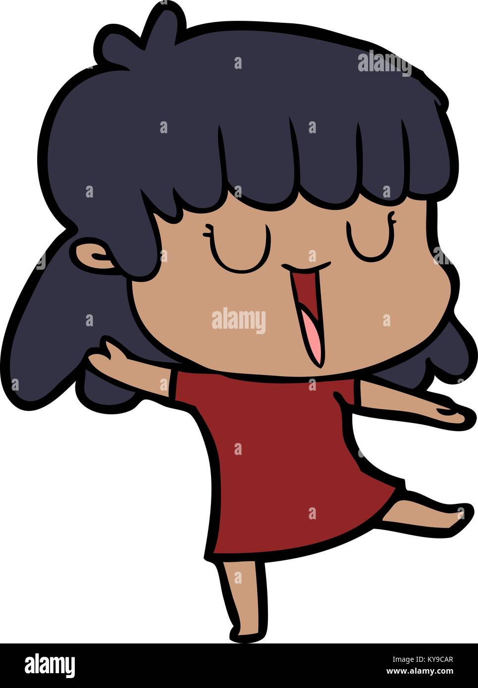 cartoon woman laughing Stock Vector Image & Art - Alamy