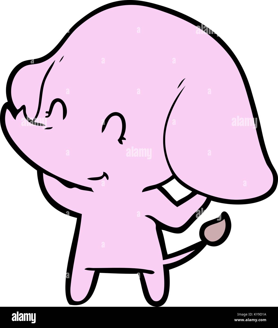cute cartoon elephant Stock Vector Image & Art - Alamy