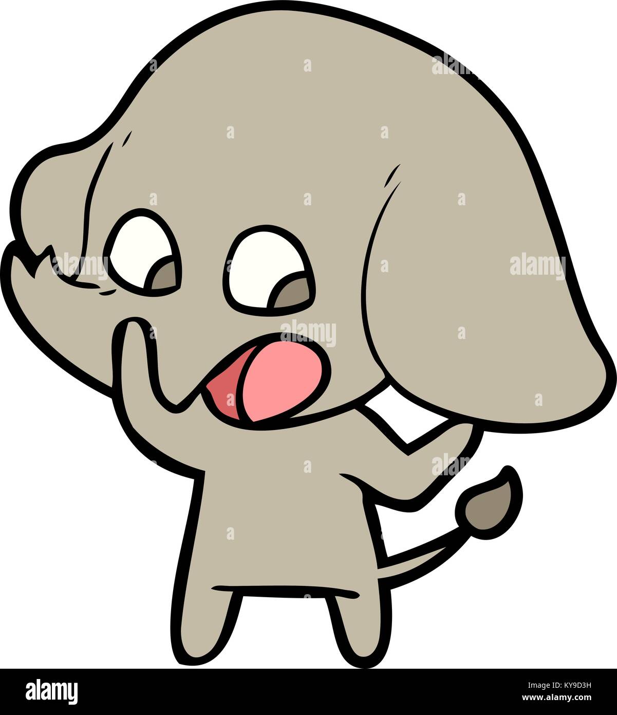 cute cartoon elephant Stock Vector Image & Art - Alamy