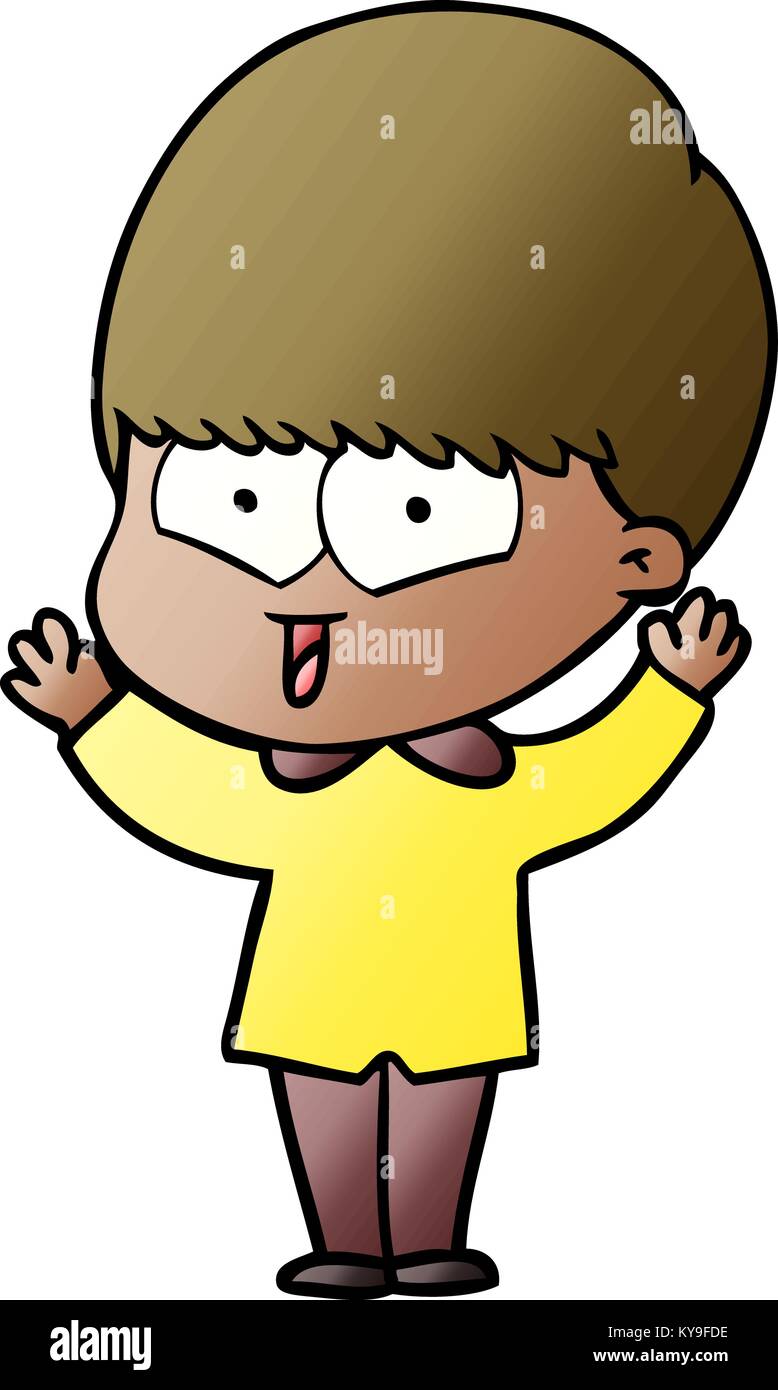 cartoon happy boy Stock Vector Image & Art - Alamy