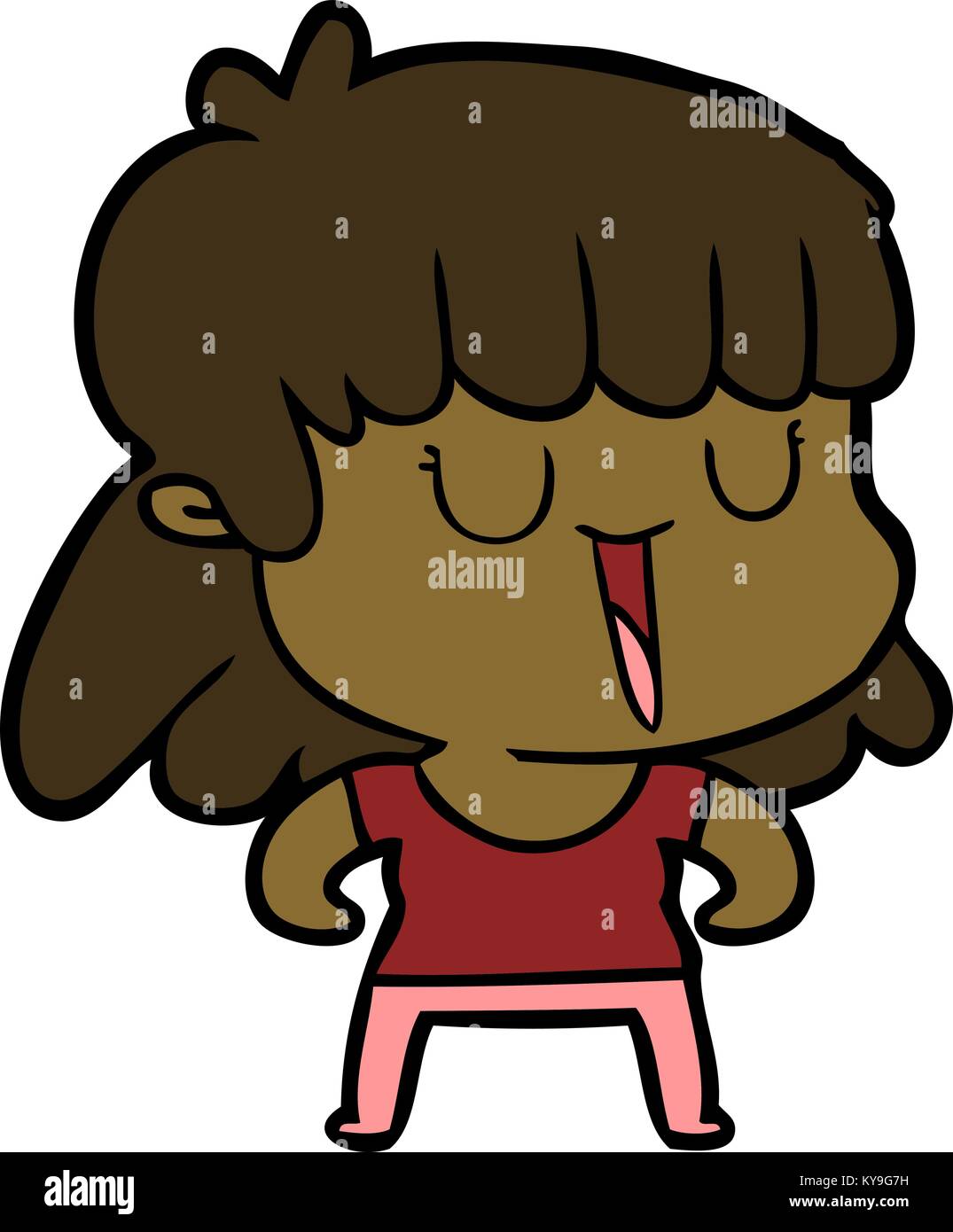 cartoon woman laughing Stock Vector Image & Art - Alamy