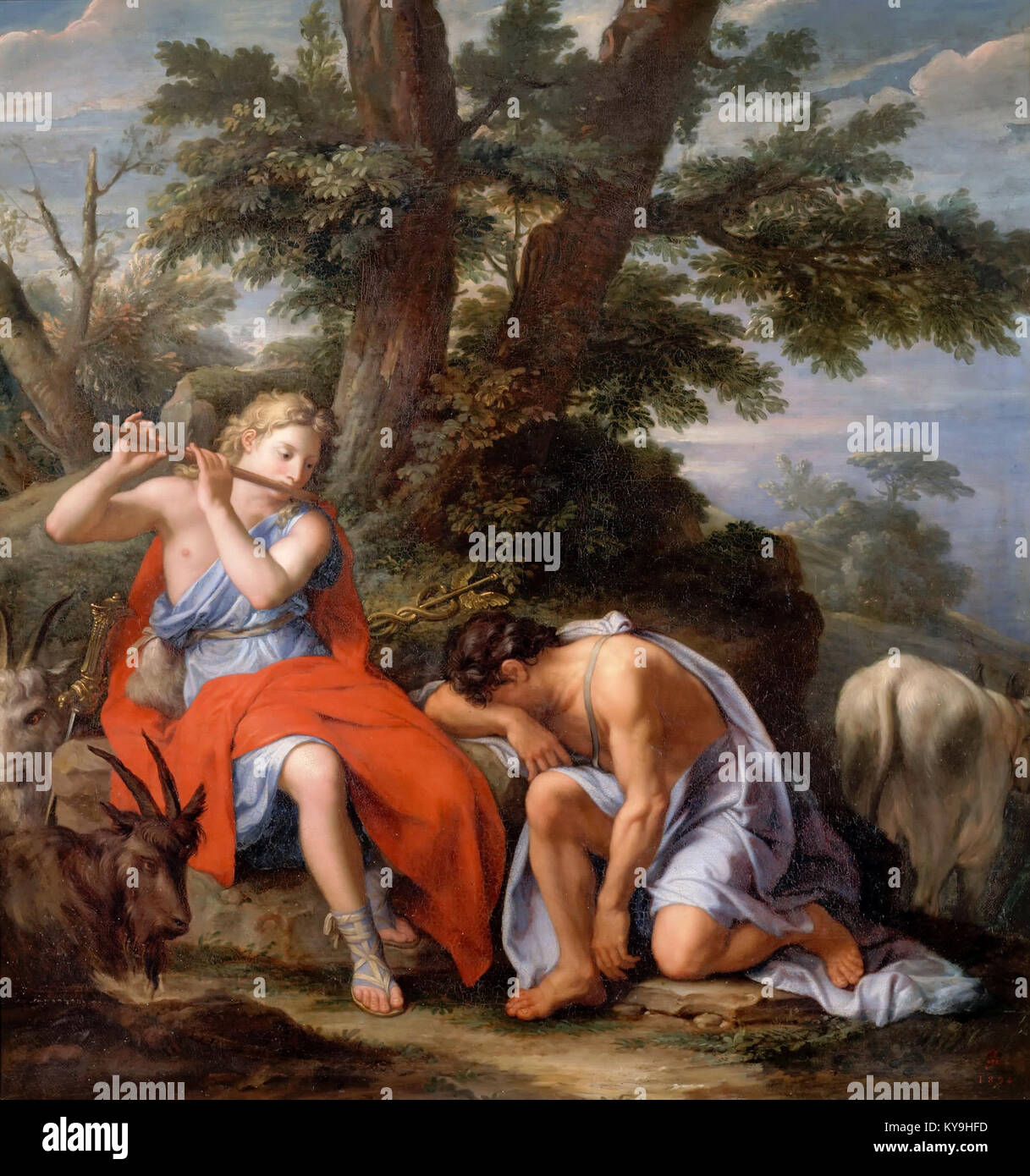 RenéAntoine Houasse Mercure et Argus (Versailles Stock Photo Alamy