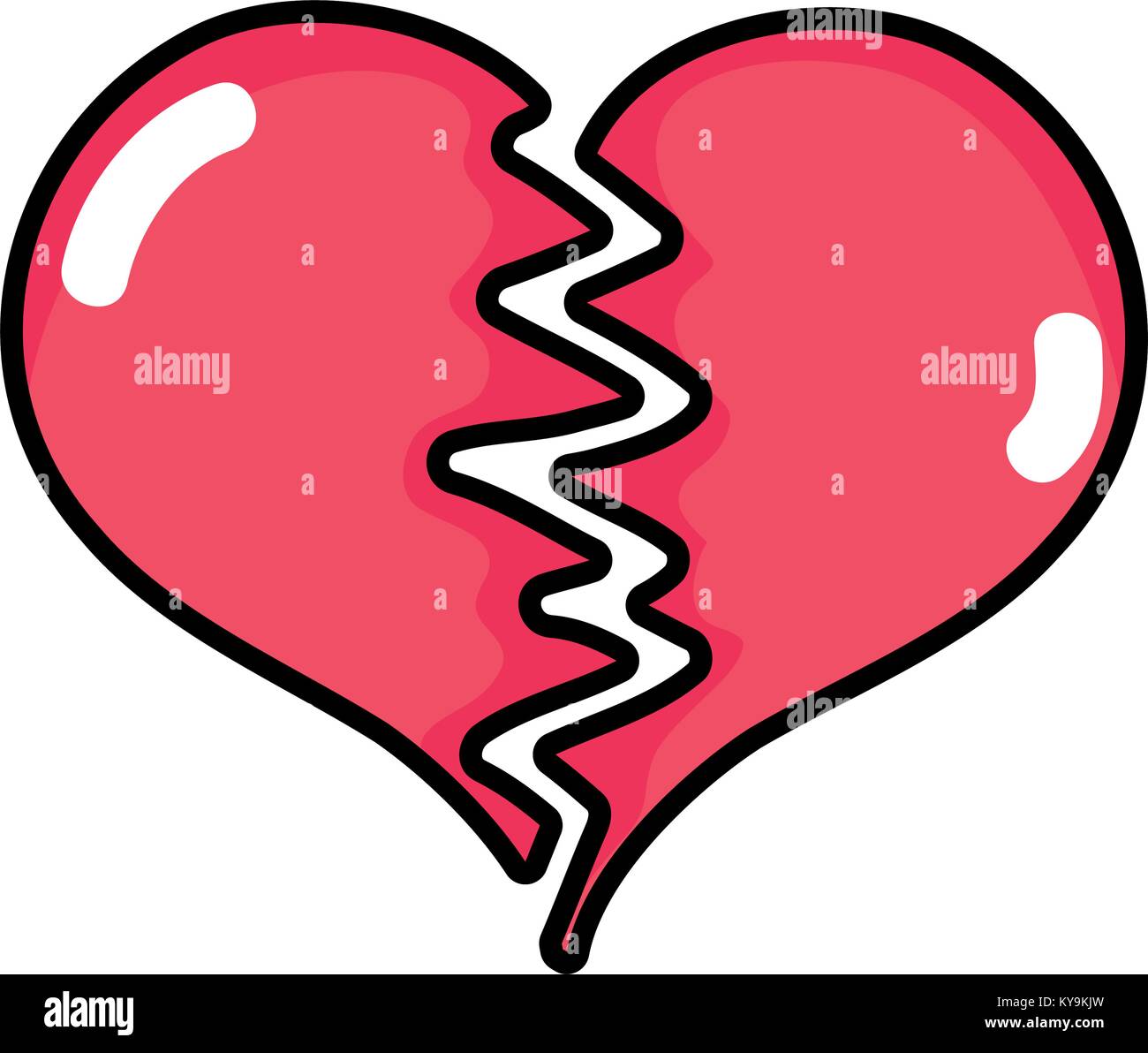 Broken heart symbol hi-res stock photography and images - Alamy
