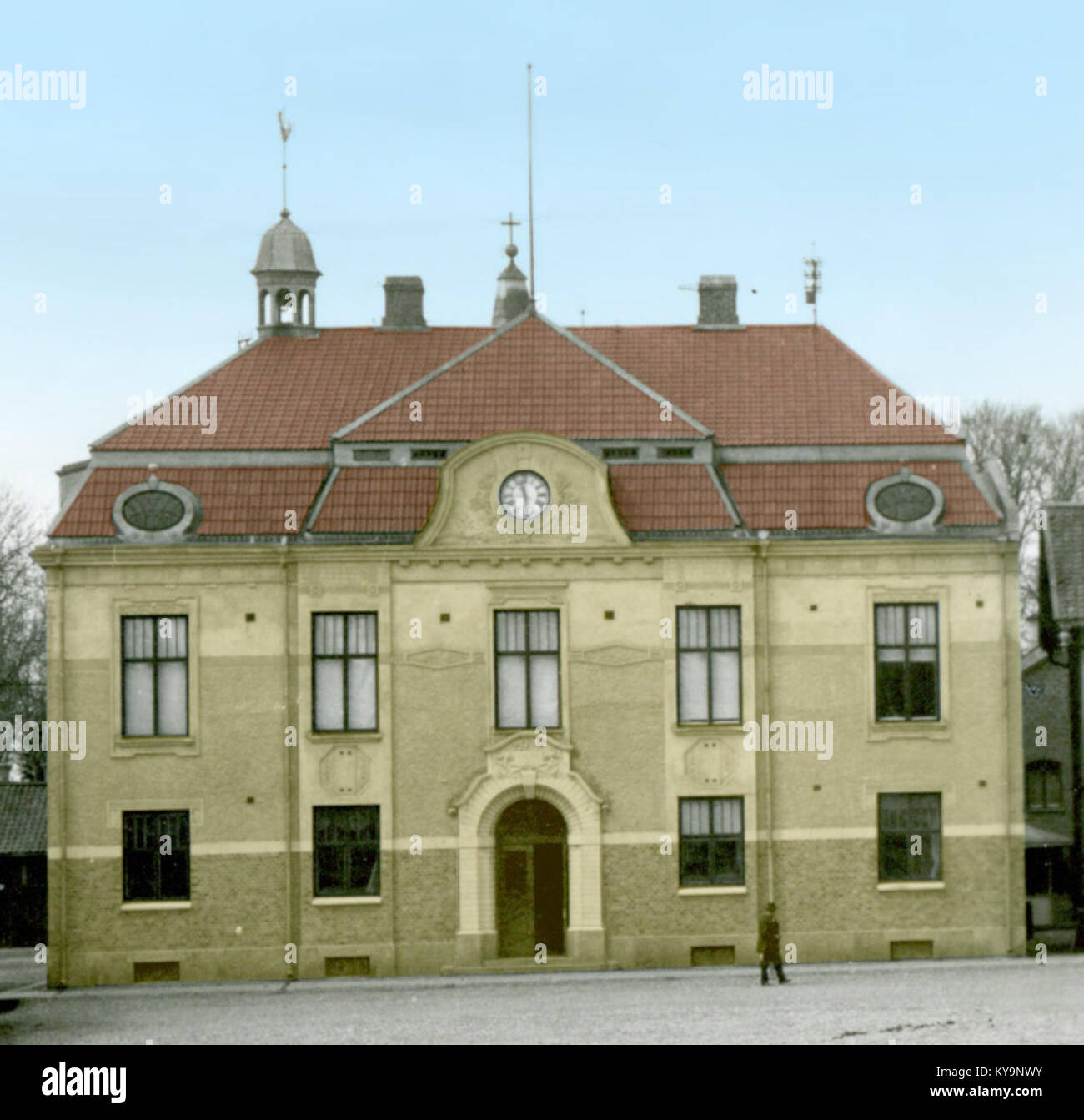 Rådhuset i Falköping (1911-1936) Stock Photo