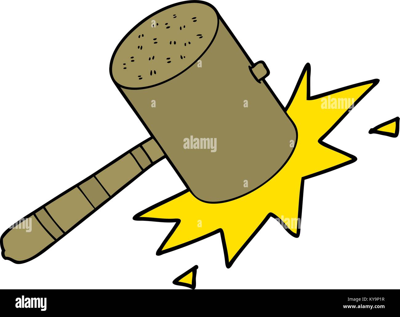 cartoon banging gavel Stock Vector Image & Art Alamy