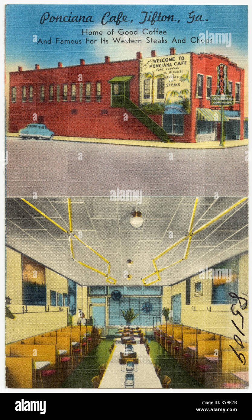 Ponciana CafÃ©, Tifton, Ga., home of good coffee and famous for its