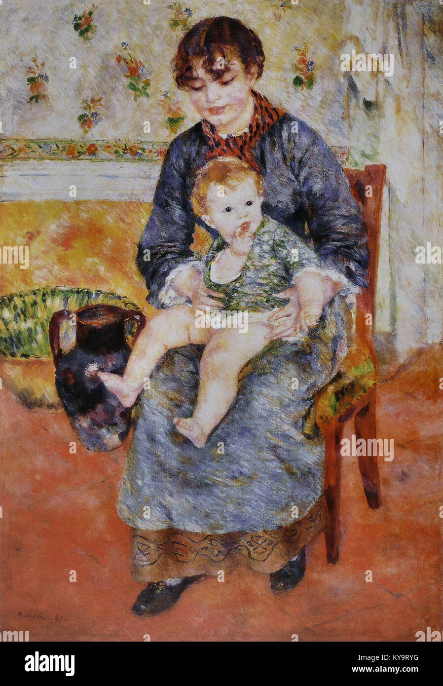 Mère et enfant, 1897 (pastel sur papier)