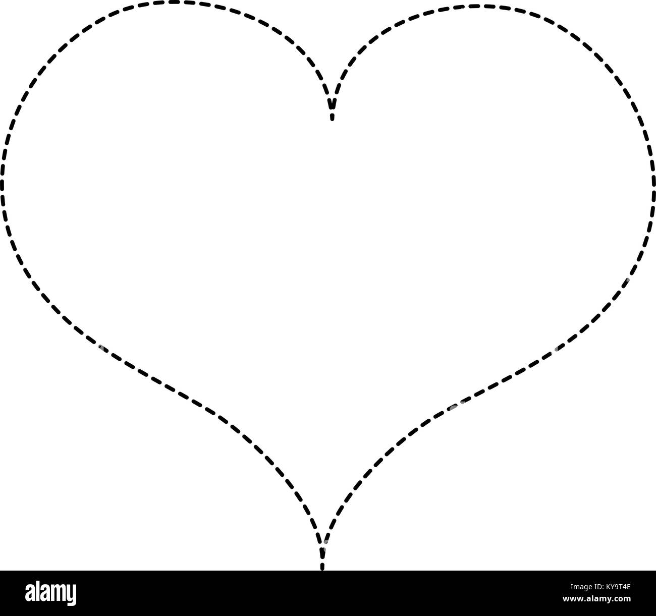dotted shape art heart love icon design Stock Vector Image & Art - Alamy