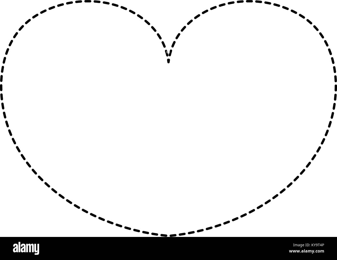 dotted shape passion heart sign of love design Stock Vector Image & Art ...