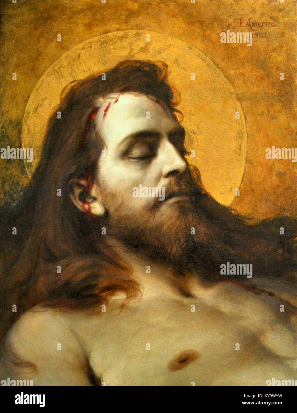 Pedro Américo - Cristo Morto Stock Photo