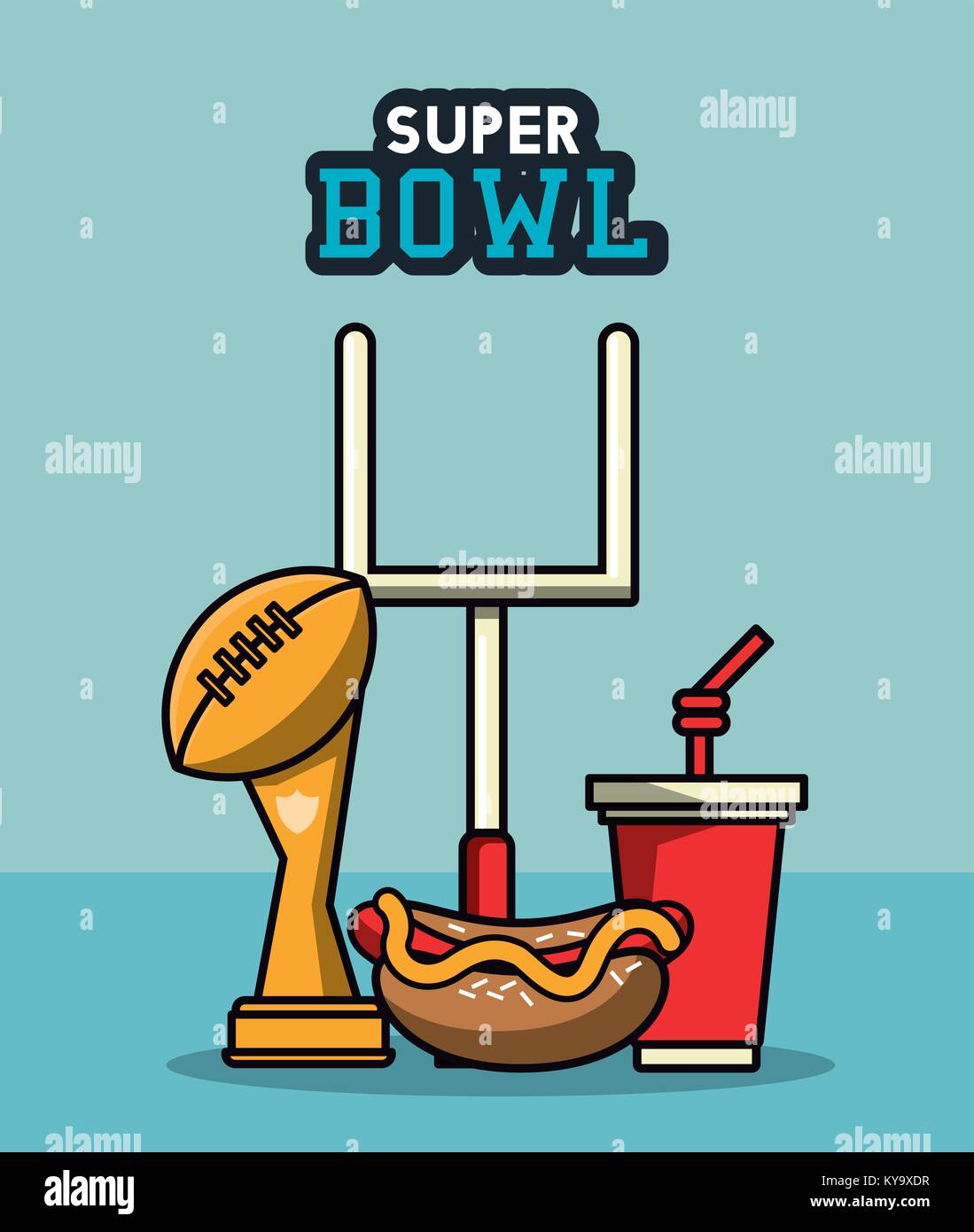 American football bowl tournament Stock Vector Image & Art - Alamy