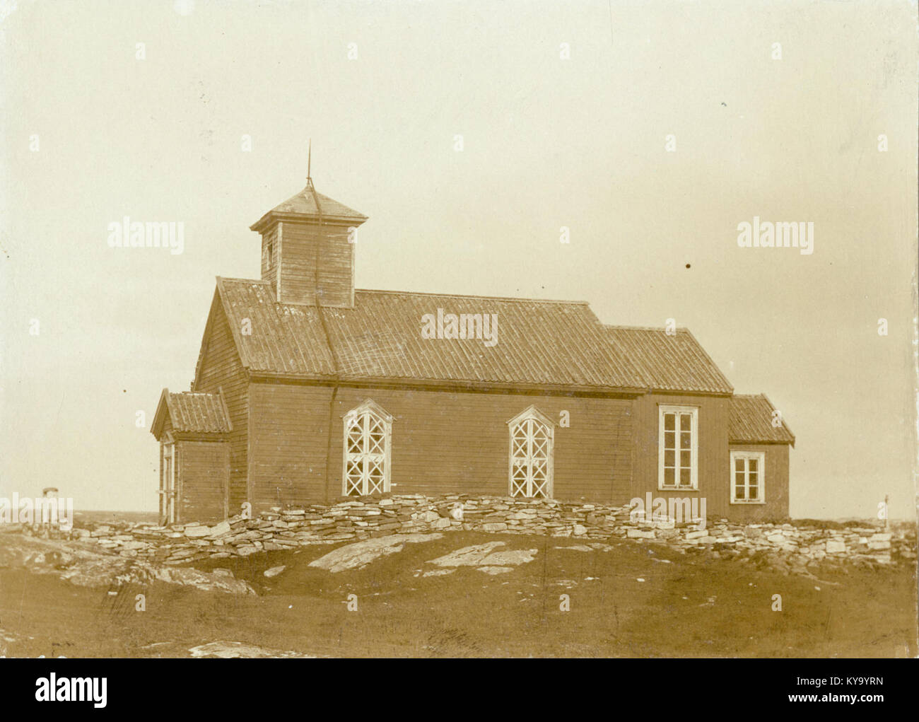 Photograph of Røst Church located in Nordland, Norway. The image ...