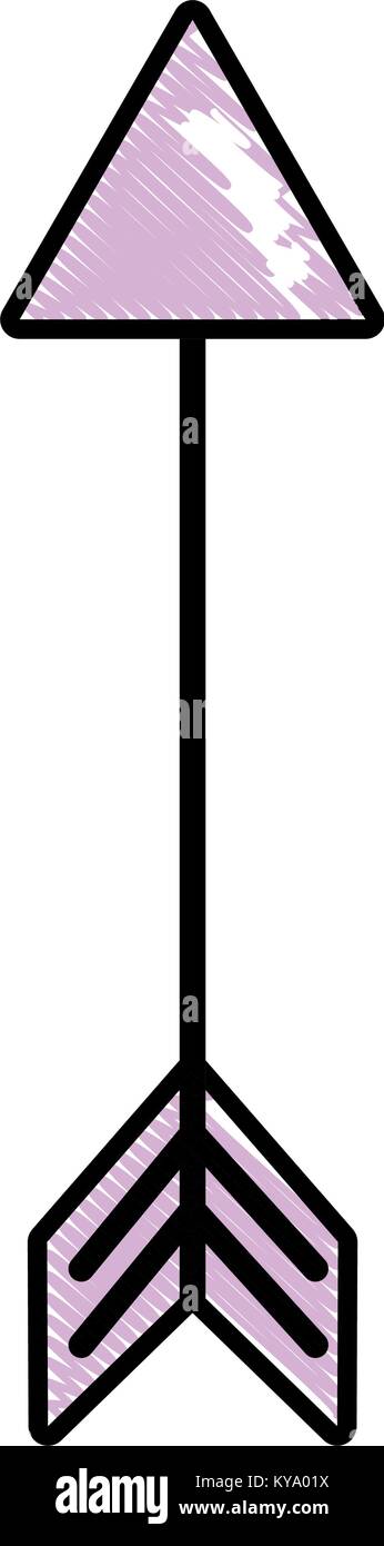 grated arrow element with pointer design art Stock Vector Image & Art ...