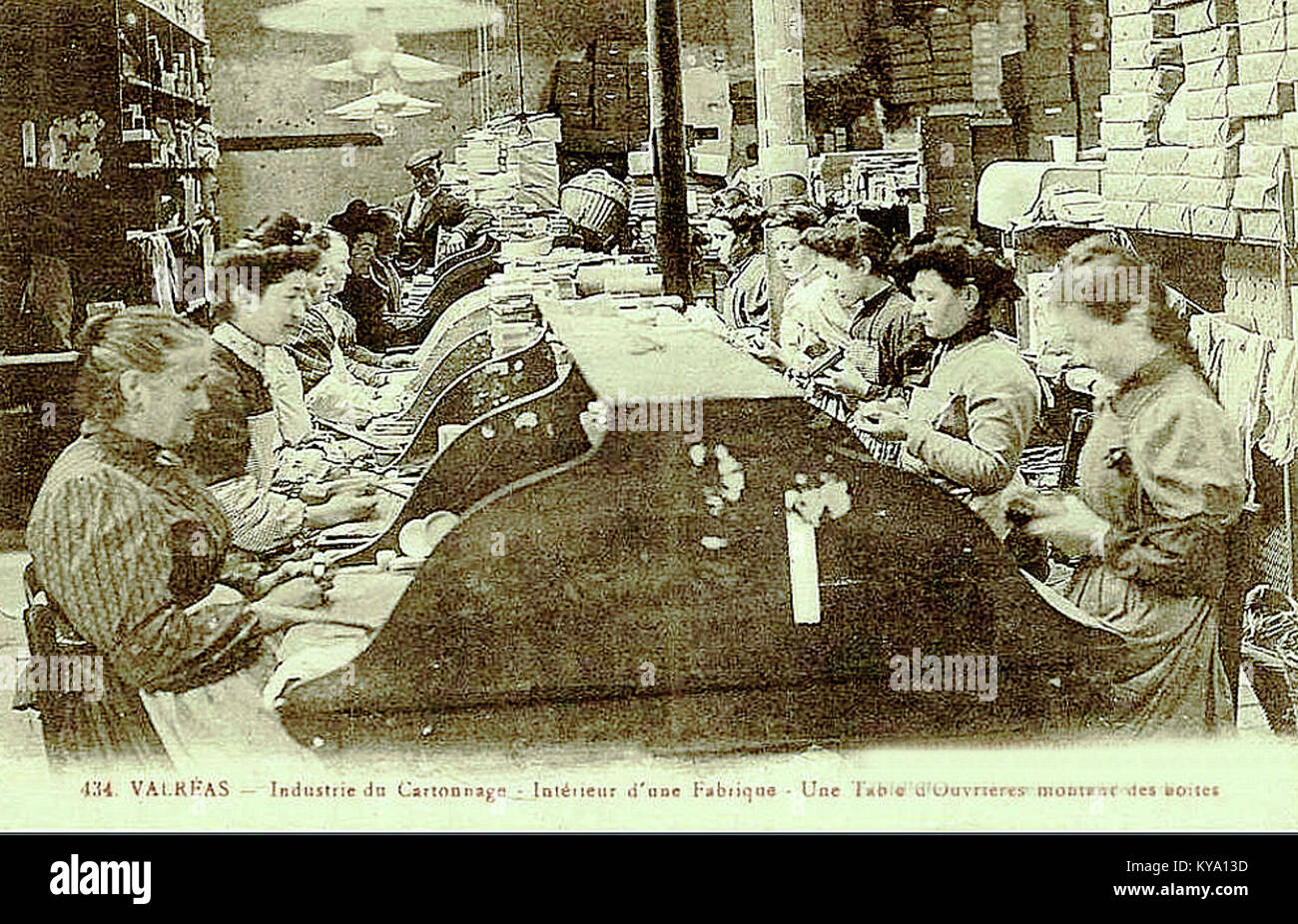 The cardboard industry in Valras, France, focuses on the manufacturing ...