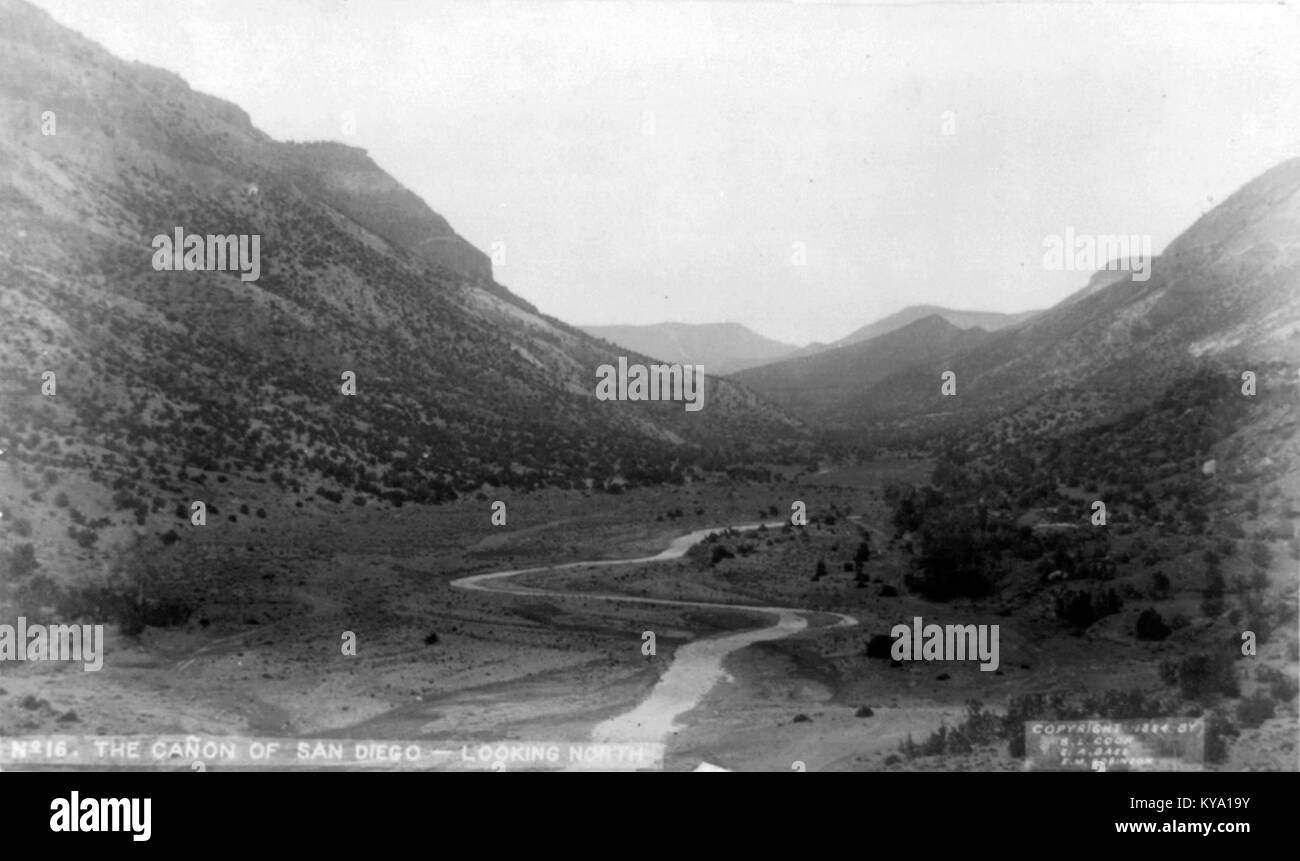 The Cañon of San Diego, New Mexico looking north, 1884 cph.3a00921
