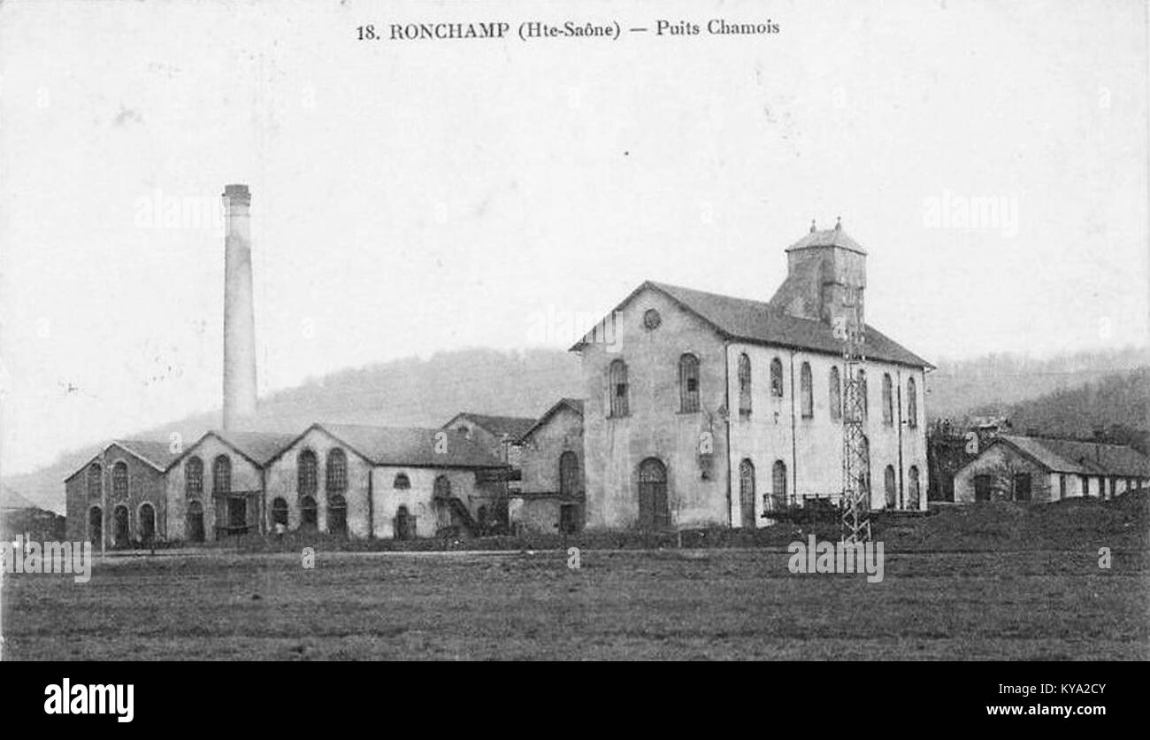 CPA Ronchamp - Puits Du Chanois Et Station Centrale Electrique (originale)