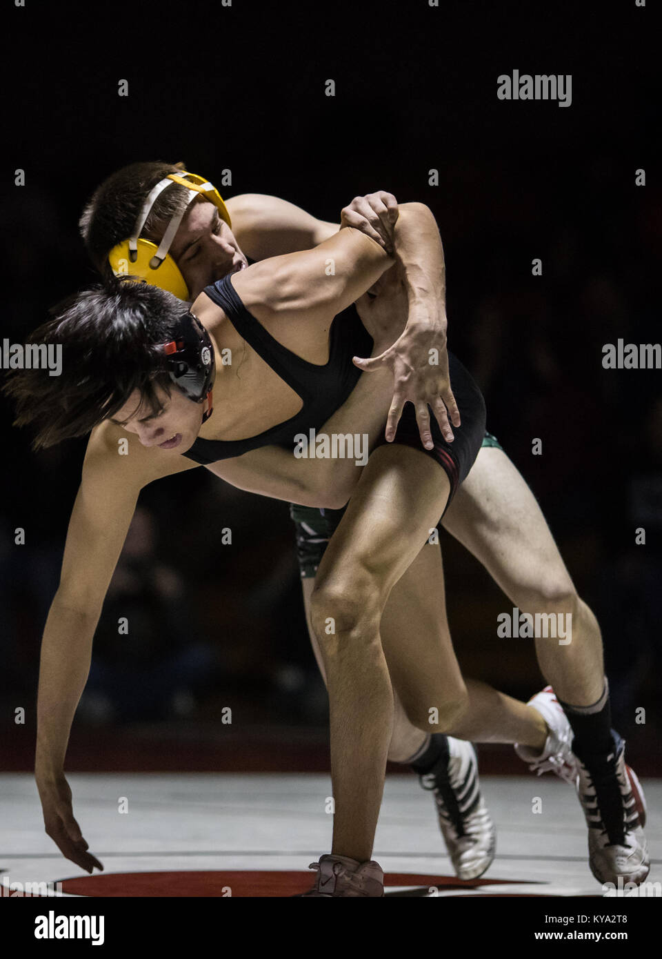 Wrestling Action With Red Bluff Vs Foothill High School Under The 