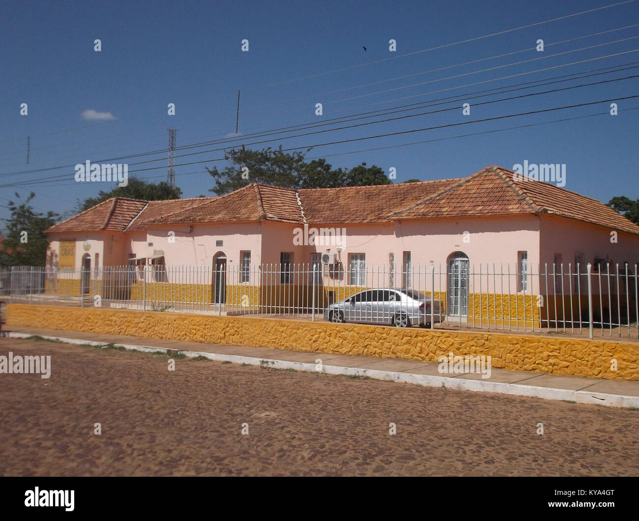 'The Palacete de Capitão de Campos is a historic residence in Portugal, illustrating 19th-20th century architecture, residential design, and regional cultural heritage.' Stock Photo