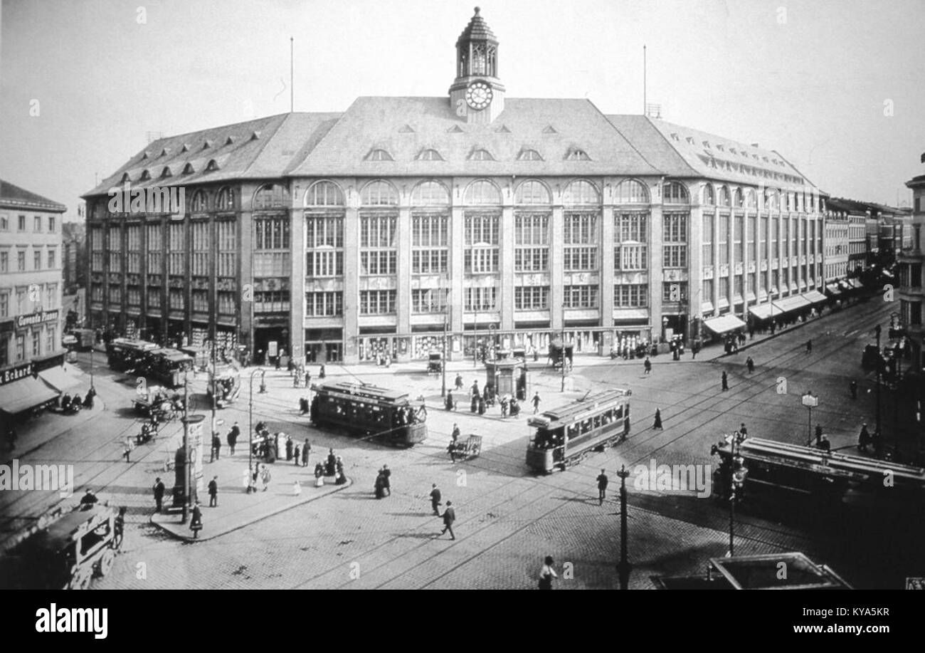 Moritzplatz Wertheim 1914 Stock Photo